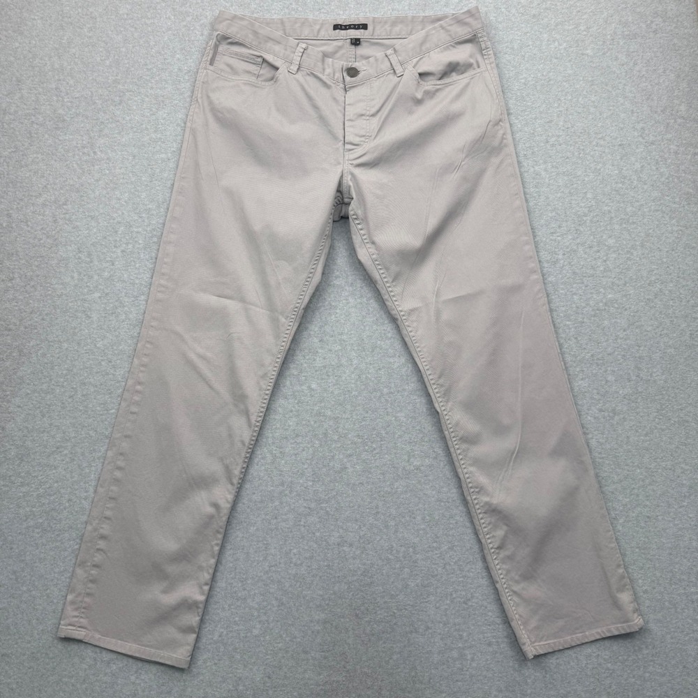 Peruvian Connection Pants Womens 8 Coastal Minimalist Linen Blend Wide Leg Cream